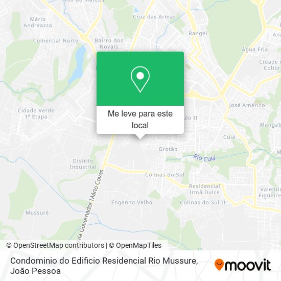 Condominio do Edificio Residencial Rio Mussure mapa