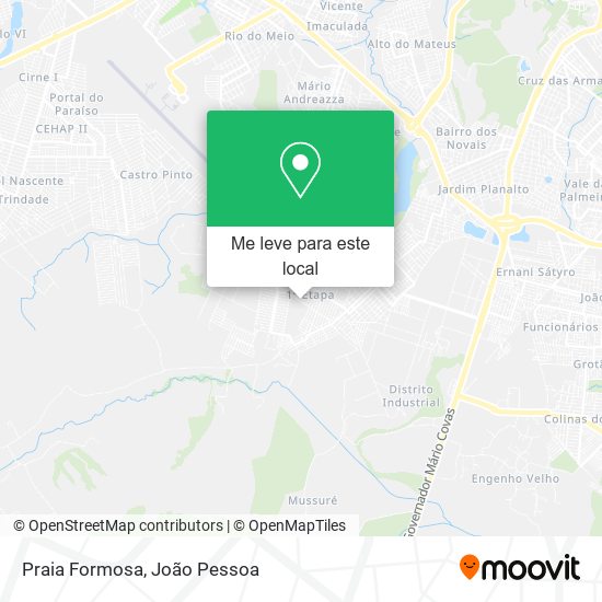 Praia Formosa mapa