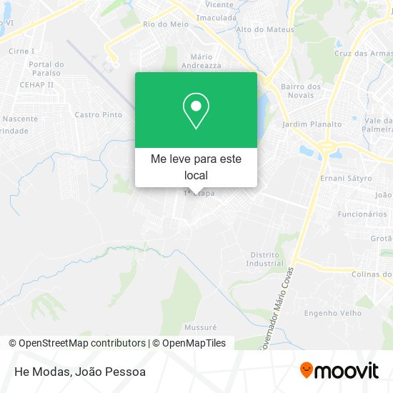 He Modas mapa