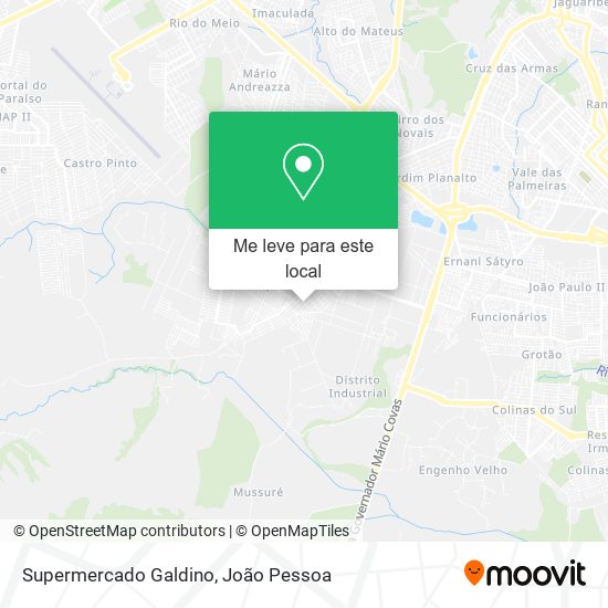 Supermercado Galdino mapa