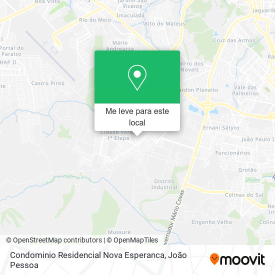 Condominio Residencial Nova Esperanca mapa