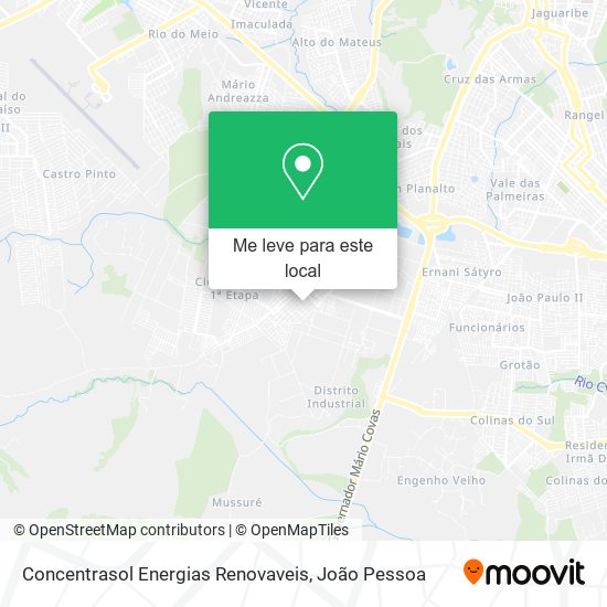 Concentrasol Energias Renovaveis mapa