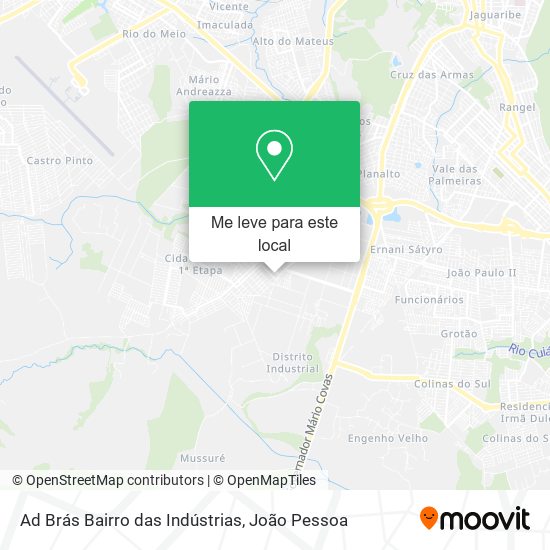 Ad Brás Bairro das Indústrias mapa