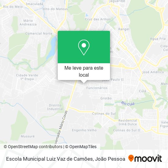 Escola Municipal Luiz Vaz de Camões mapa