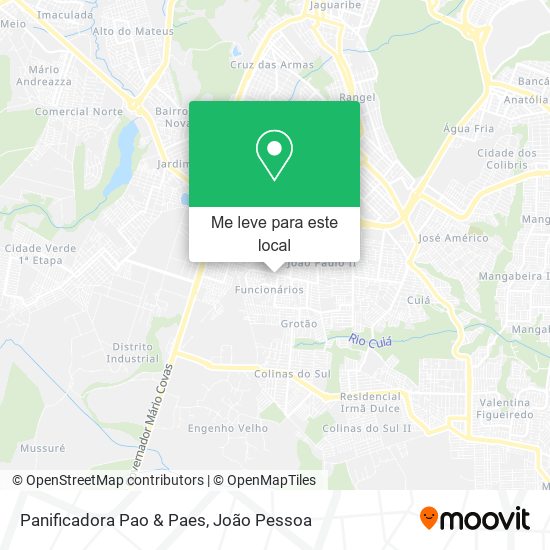Panificadora Pao & Paes mapa