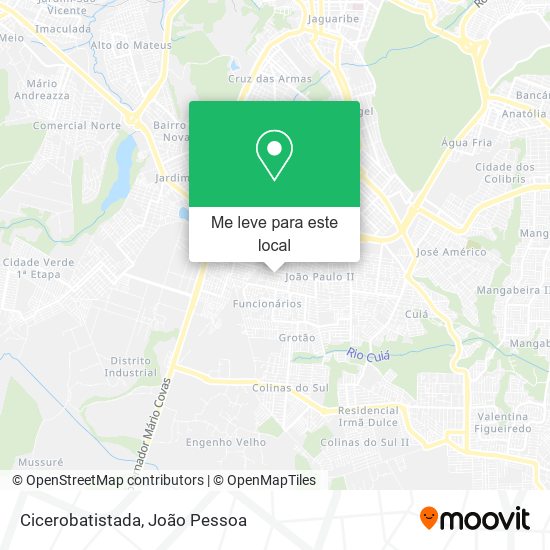 Cicerobatistada mapa