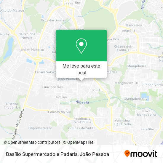 Basílio Supermercado e Padaria mapa
