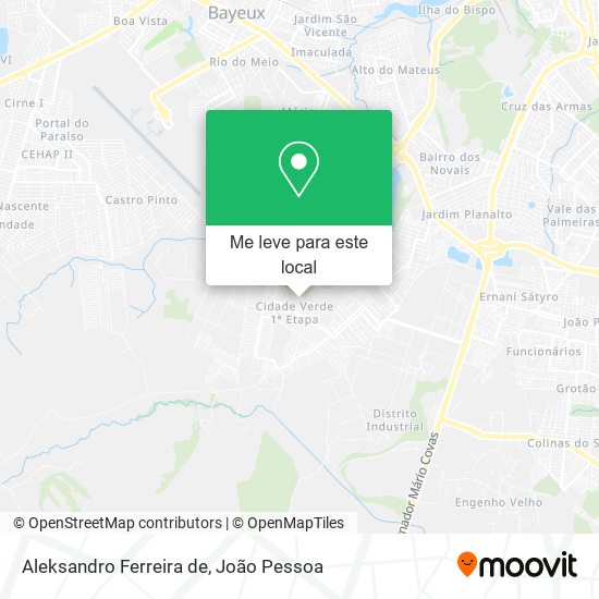 Aleksandro Ferreira de mapa