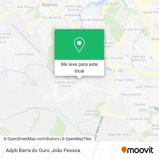 Adpb Barra do Ouro mapa