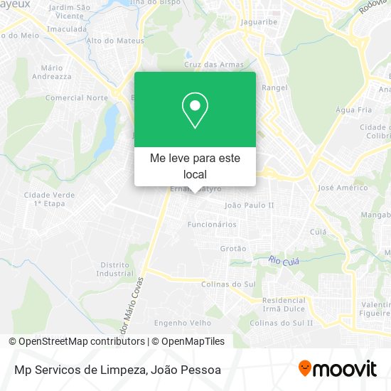 Mp Servicos de Limpeza mapa