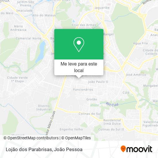 Lojão dos Parabrisas mapa
