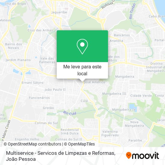 Multiservice - Servicos de Limpezas e Reformas mapa