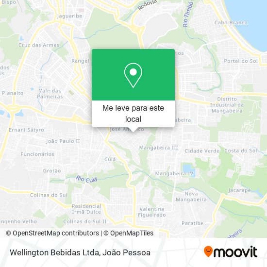 Wellington Bebidas Ltda mapa