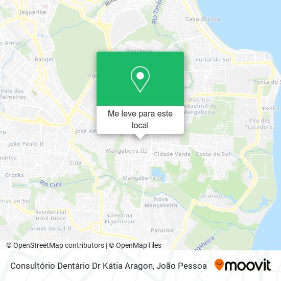 Consultório Dentário Dr Kátia Aragon mapa