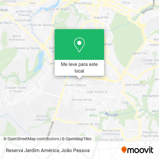 Reserva Jardim América mapa