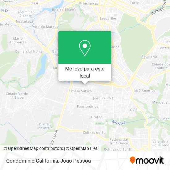 Condomínio Califórnia mapa