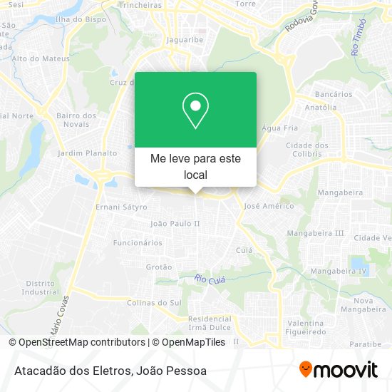Atacadão dos Eletros mapa