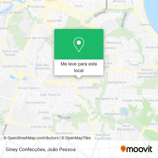 Giney Confecções mapa