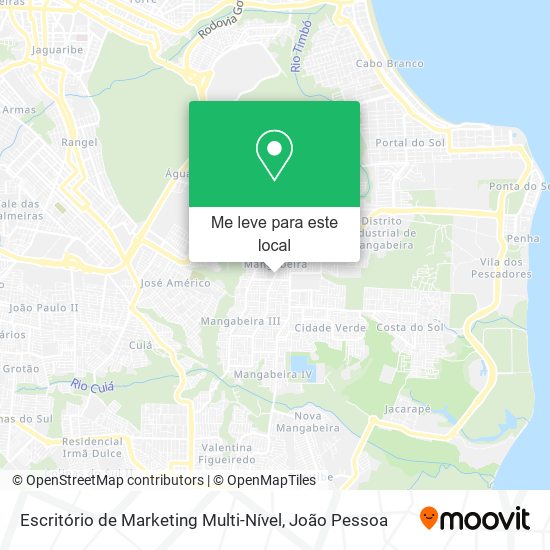 Escritório de Marketing Multi-Nível mapa