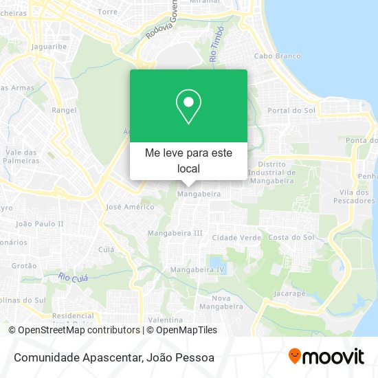 Comunidade Apascentar mapa