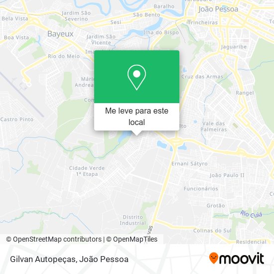 Gilvan Autopeças mapa