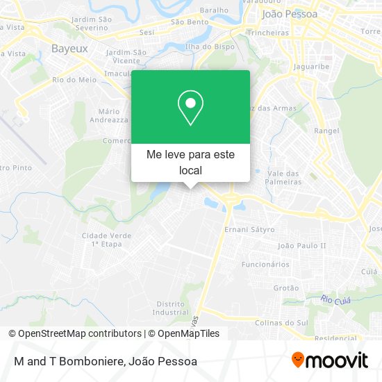 M and T Bomboniere mapa