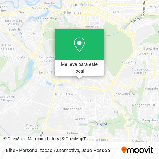 Elite - Personalização Automotiva mapa