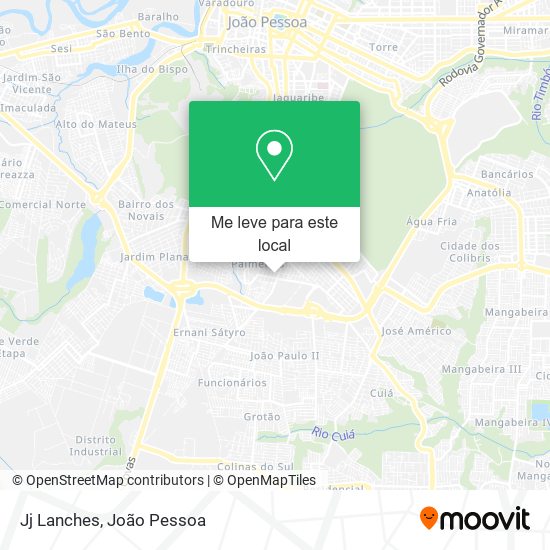 Jj Lanches mapa