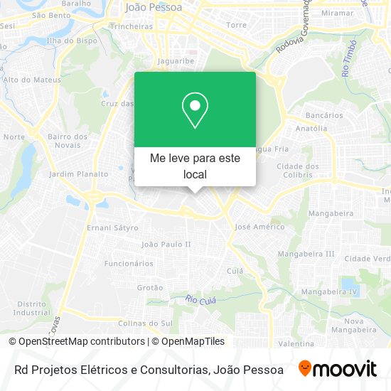 Rd Projetos Elétricos e Consultorias mapa