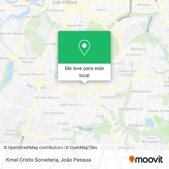 Kmel Cristo Sorveteria mapa