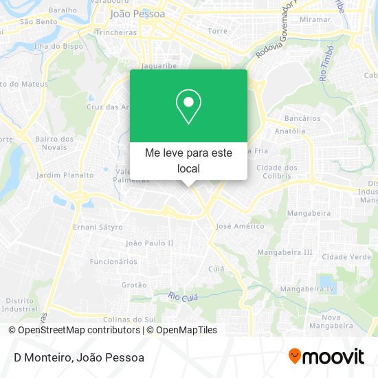 D Monteiro mapa