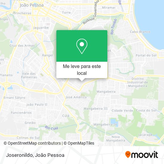 Joseronildo mapa