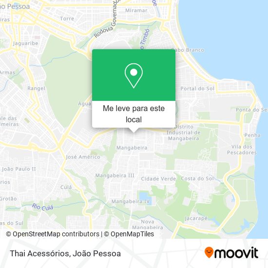 Thai Acessórios mapa