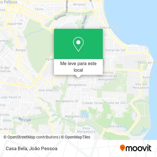Casa Bela mapa
