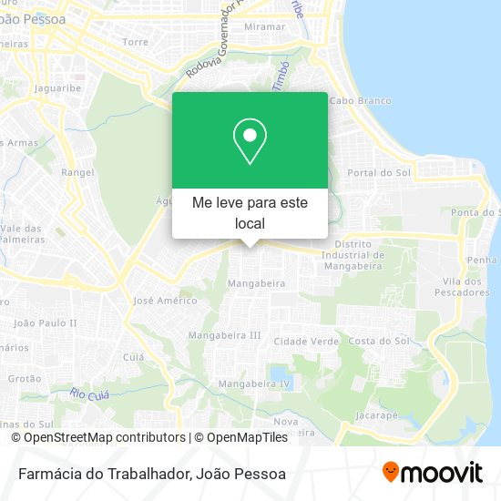 Farmácia do Trabalhador mapa