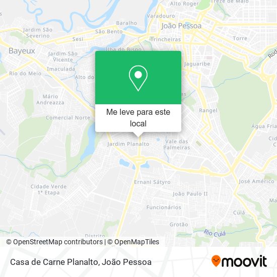 Casa de Carne Planalto mapa