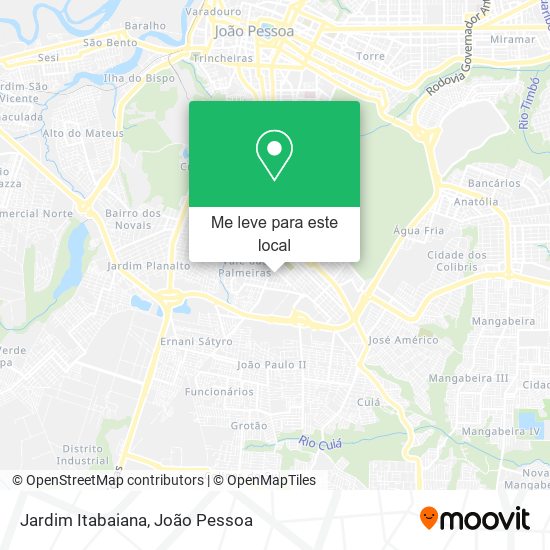 Jardim Itabaiana mapa