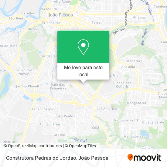 Construtora Pedras do Jordao mapa