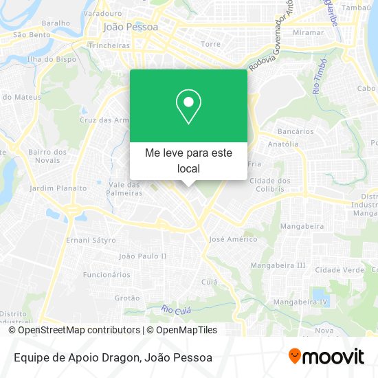 Equipe de Apoio Dragon mapa