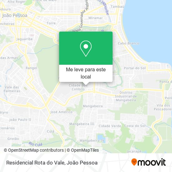 Residencial Rota do Vale mapa