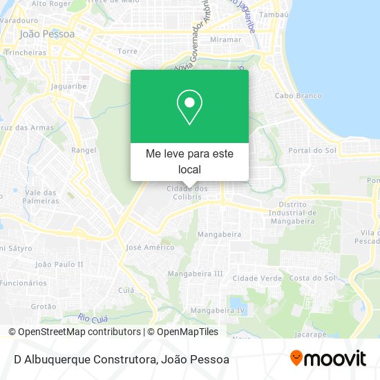D Albuquerque Construtora mapa