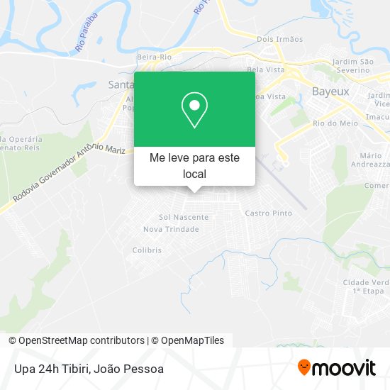 Upa 24h Tibiri mapa