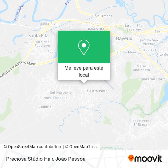 Preciosa Stúdio Hair mapa