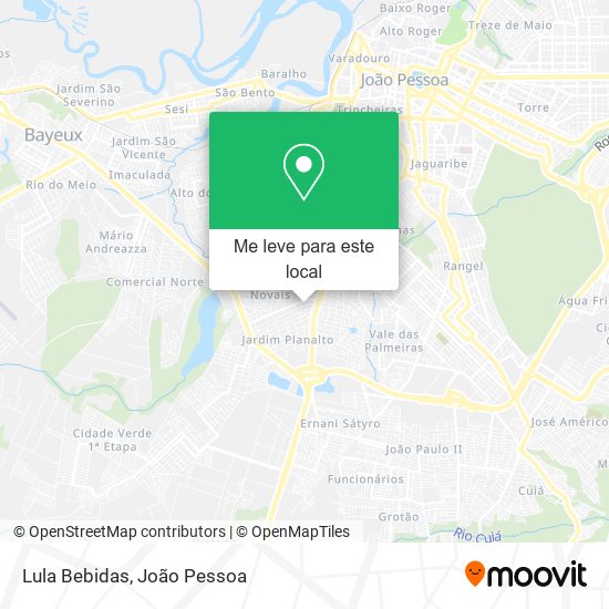 Lula Bebidas mapa