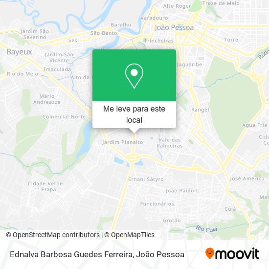 Ednalva Barbosa Guedes Ferreira mapa