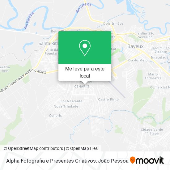 Alpha Fotografia e Presentes Criativos mapa
