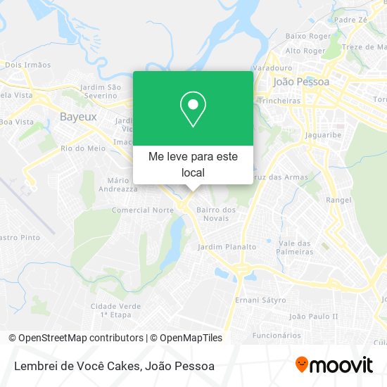 Lembrei de Você Cakes mapa