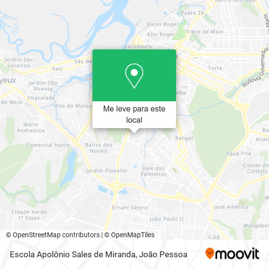 Escola Apolônio Sales de Miranda mapa