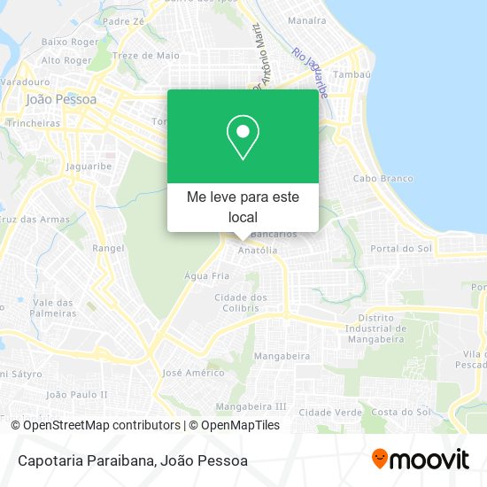 Capotaria Paraibana mapa