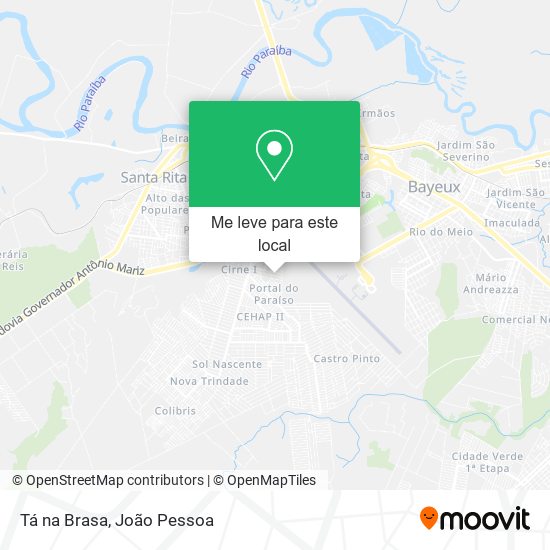 Tá na Brasa mapa